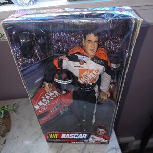 Tony Stewart #20 NASCAR Home Depot Collector Figure Jakks Pacific Boxed Display